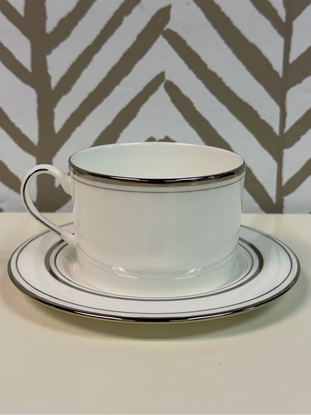 Kate Spade x Lenox Library Lane Platinum Cup & Saucer